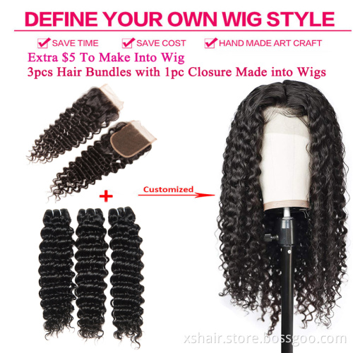 Best Selling Raw Mink Brazilian Vigrin Cuticle Aligned Loose Deep Wave Hair Bundles Peruvian 100 Human Hair